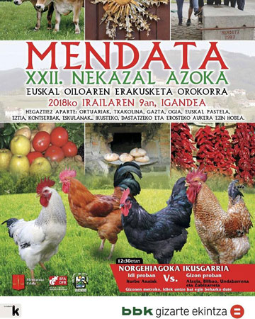 Feria Agrícola de Mendata 2018 con vermut Txurrut